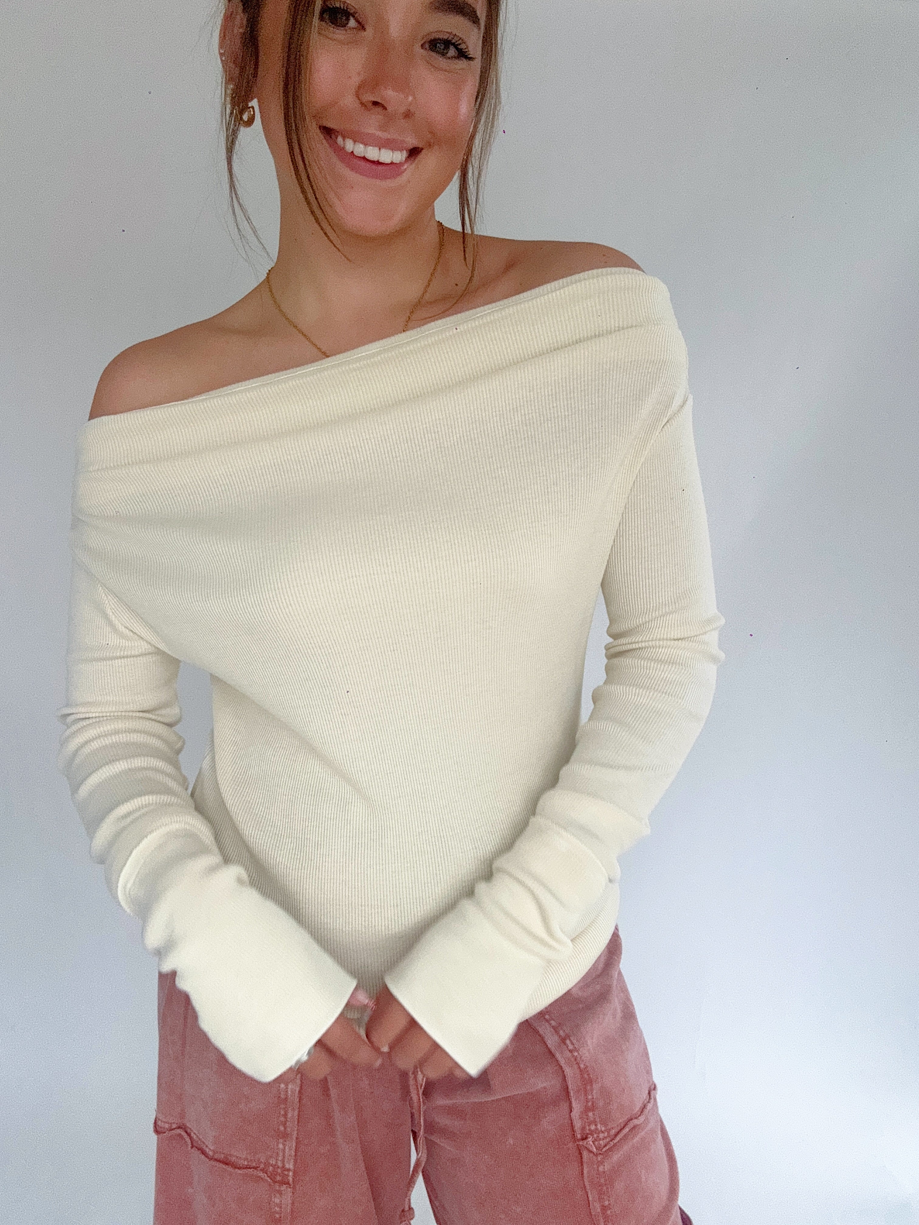 The barnnet Magnolia Off-Shoulder Top 白② Magnolia Off-Shoulder Top_White - The Barnnet