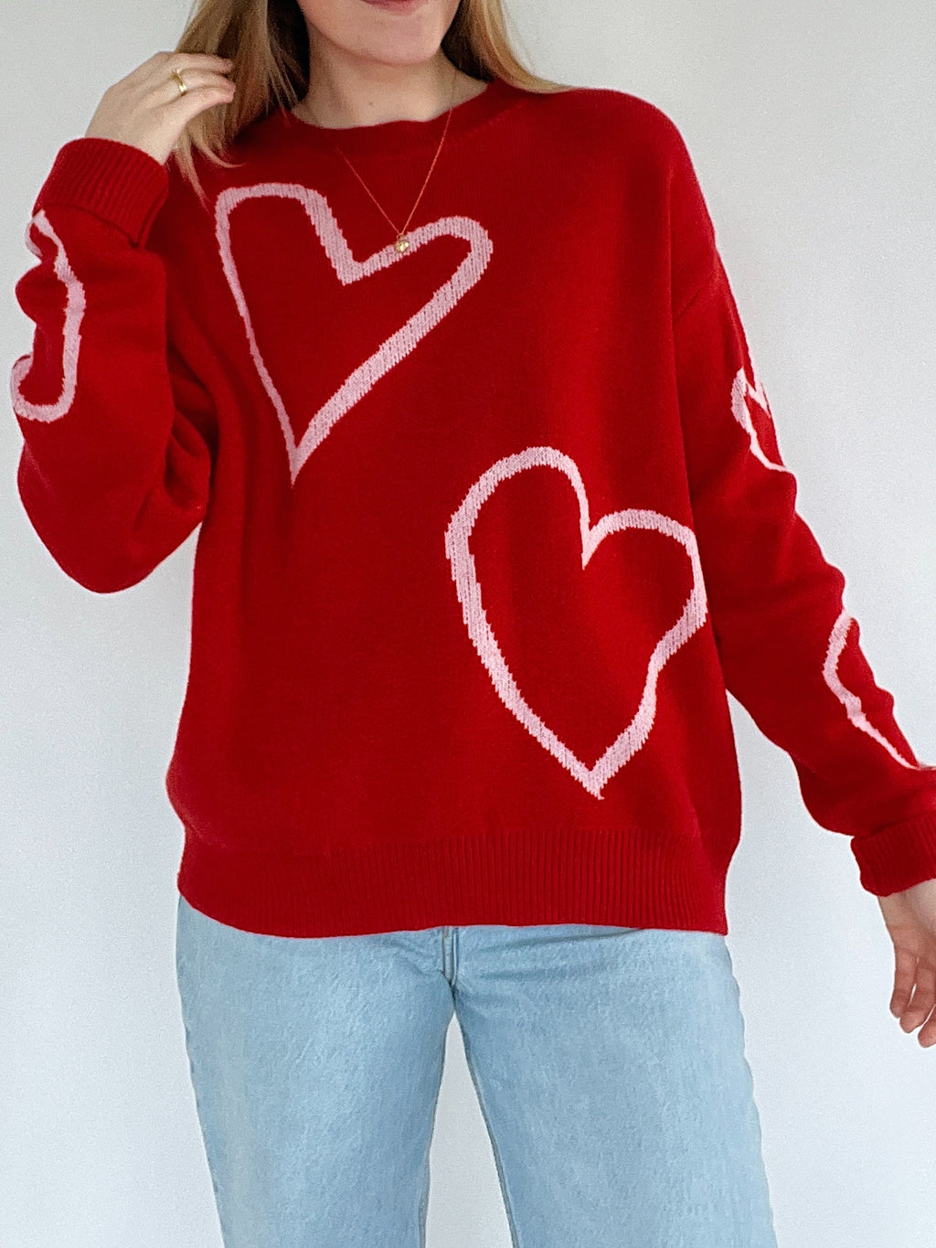 Love For You Sweater - Red