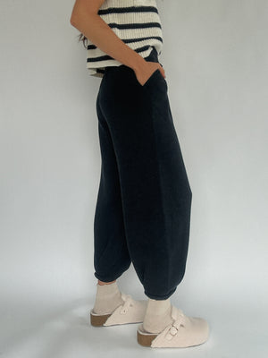 Stay Around Knit Pants - Charcoal