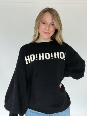 Merry Christmas Sweater - Black