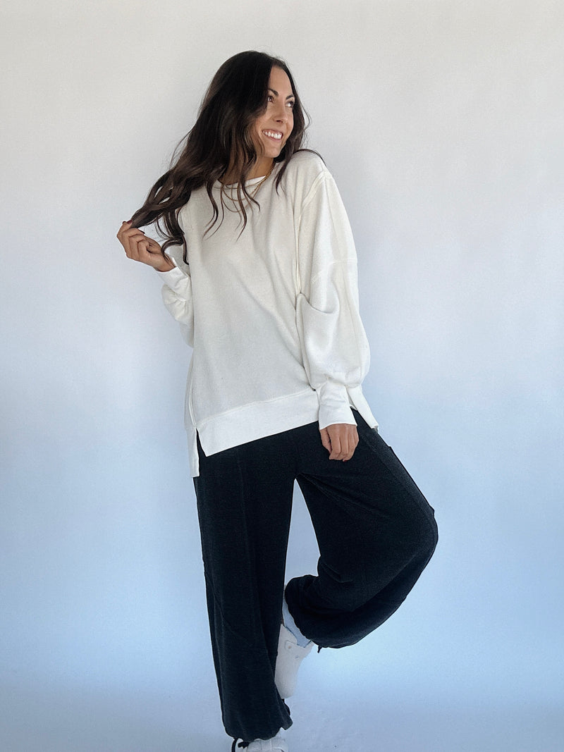 Hacci Wide Leg Jogger Pants