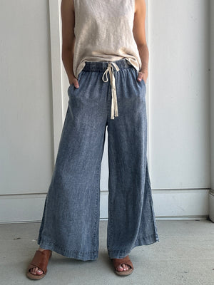 James Denim Wide Leg Pants