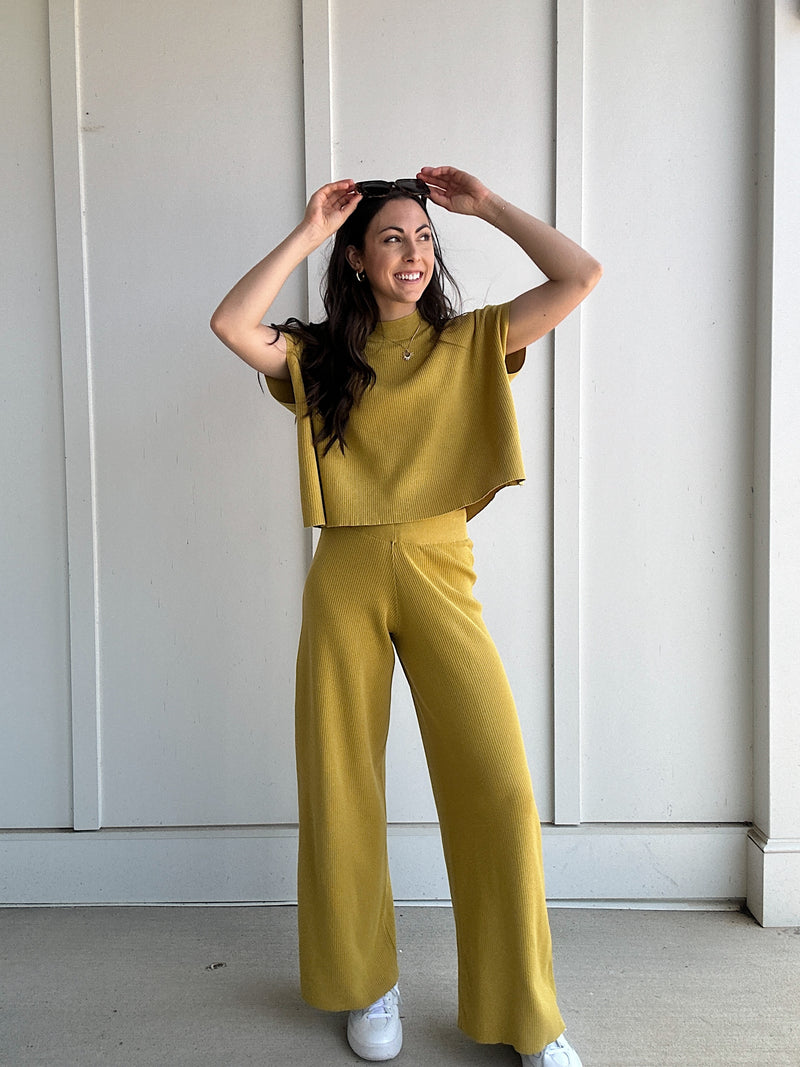 Leonie Pants - Mustard