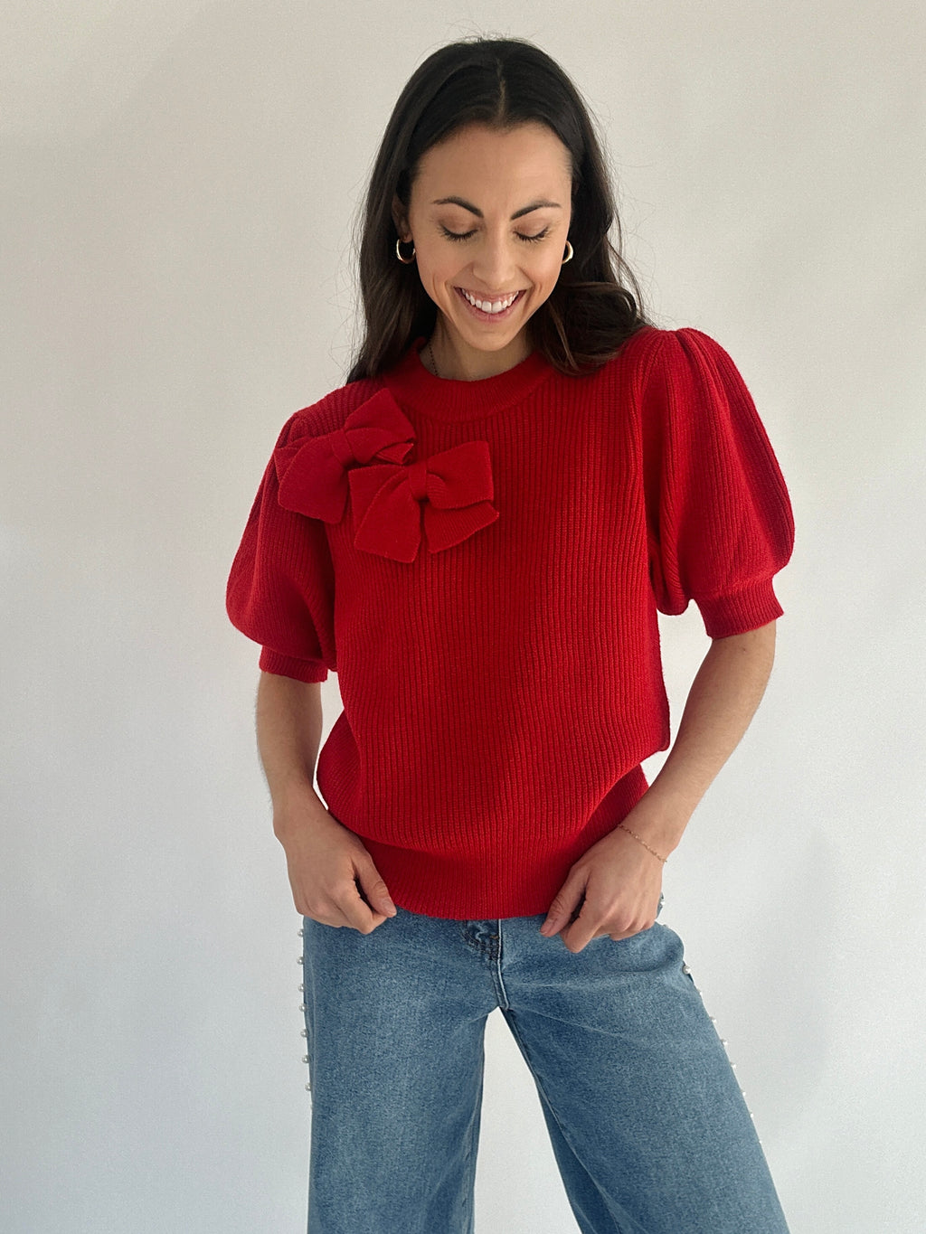 Fancy Fest Knit Top - Red