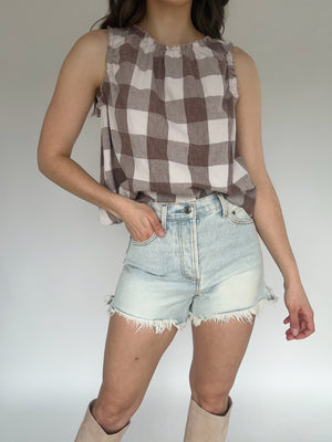 Simple Things Gingham Top