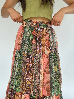 Bloomed Budapest Maxi Skirt