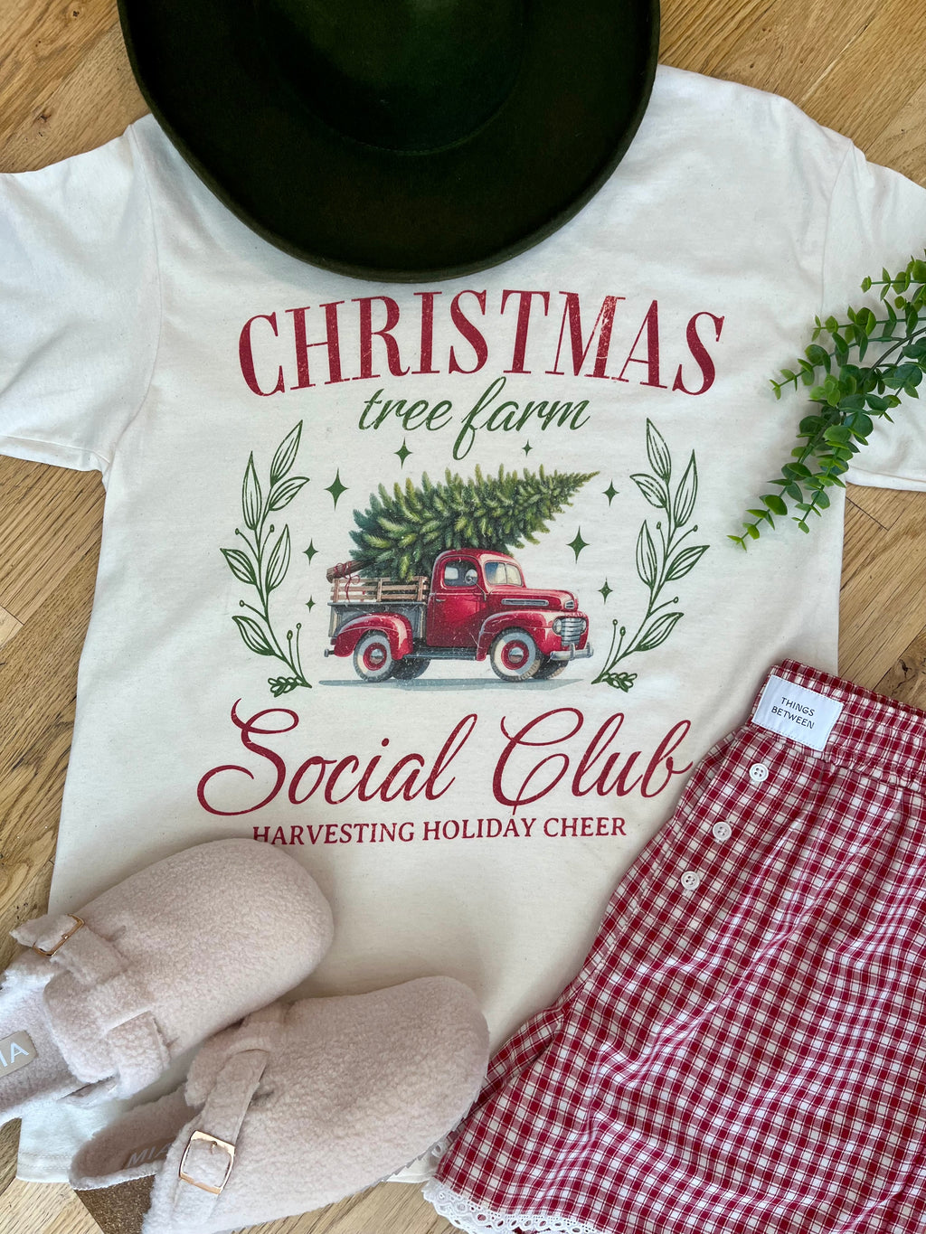 Christmas Social Club Oversized Tee