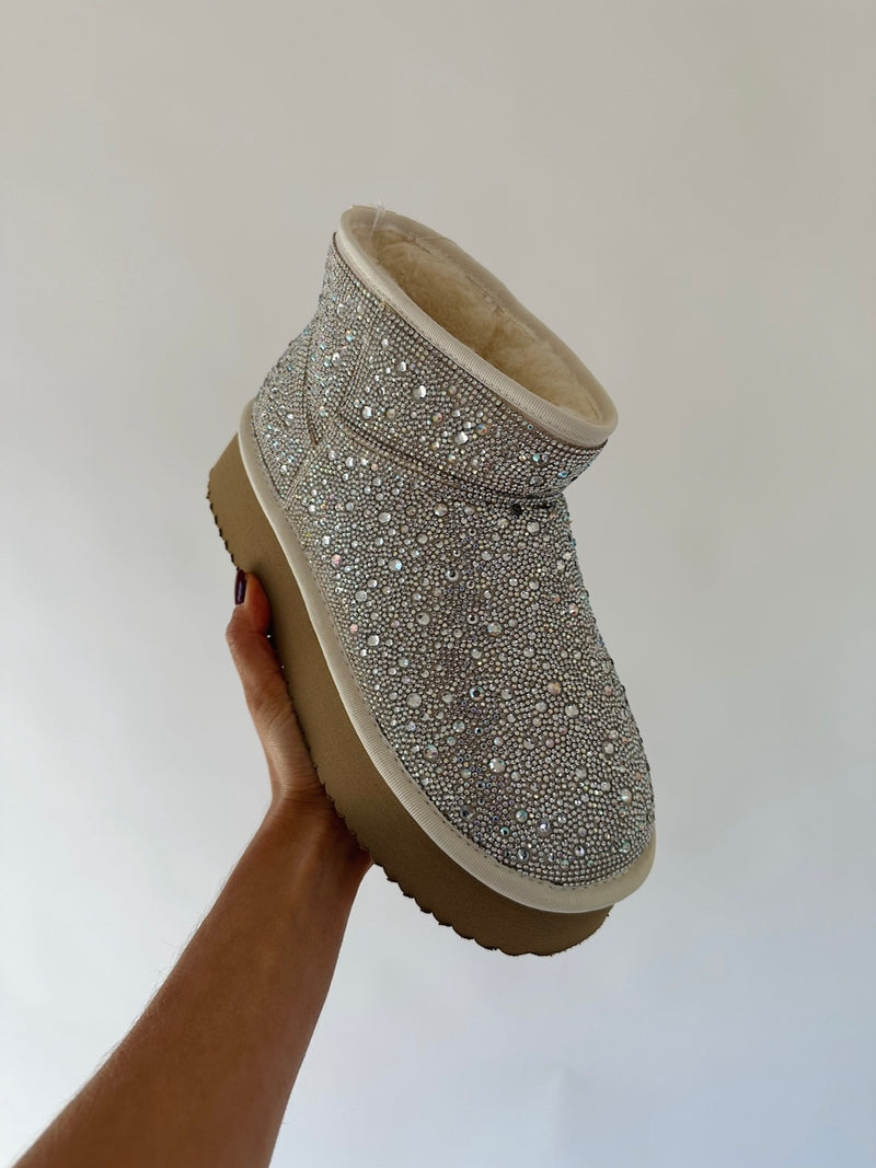 Homebody Rhinestone Mini Boot