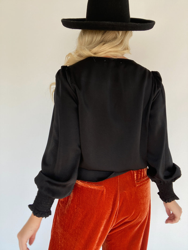 Crossed Paths Top - Black