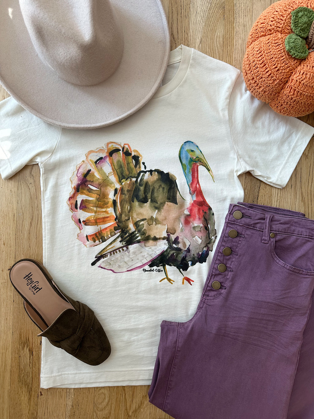 Watercolor Turkey Tee