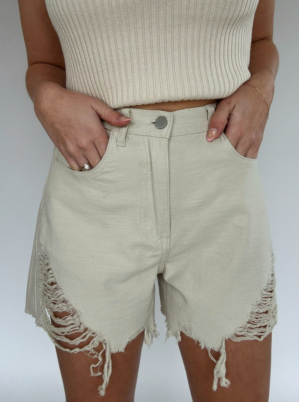 Mirage Natural Denim Shorts