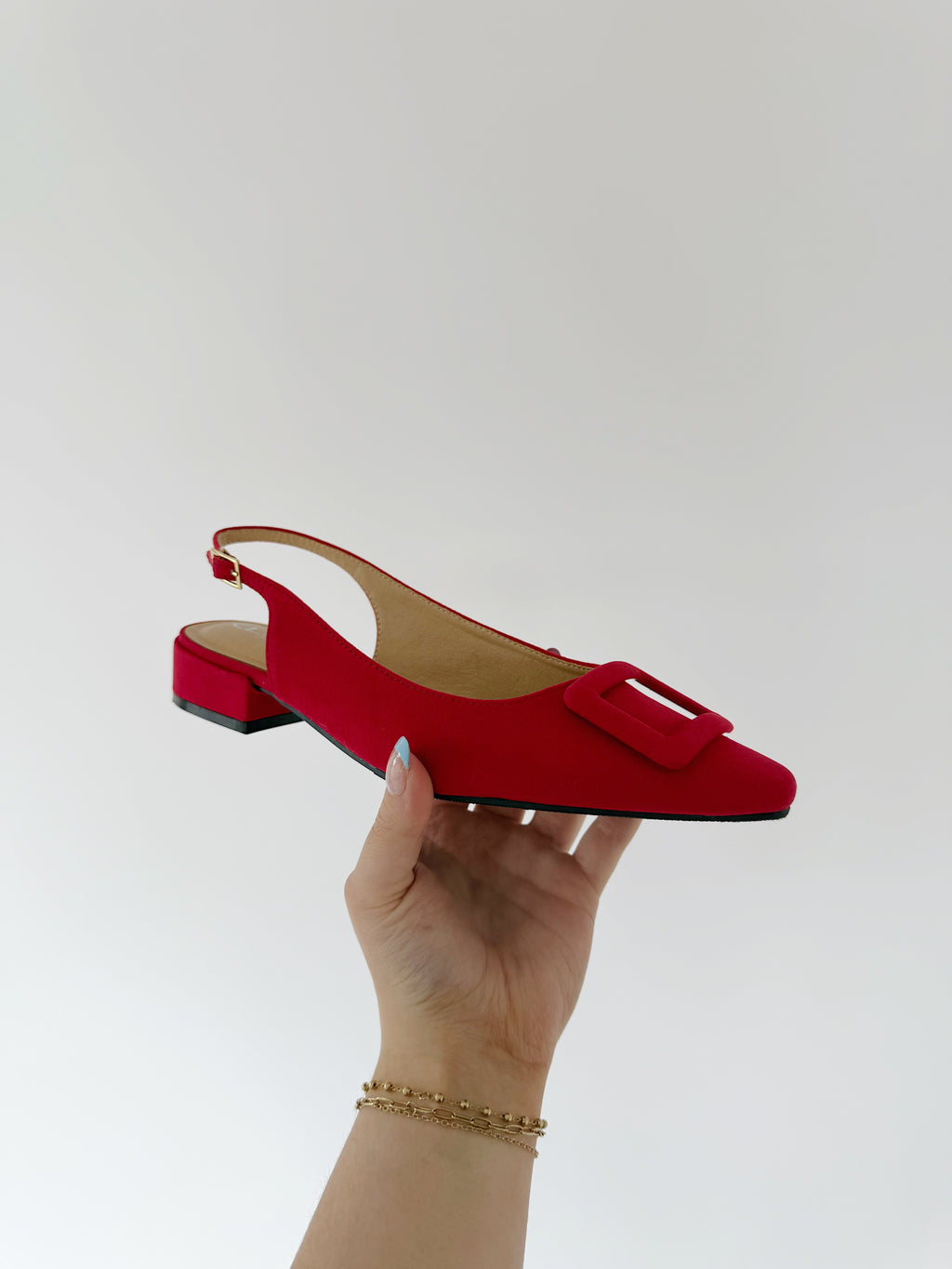 Sweetie Slingback - Red Suede