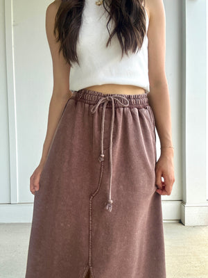 Meet Me Later Maxi Skirt - Mocha