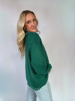 Present Tense Sweater - Green