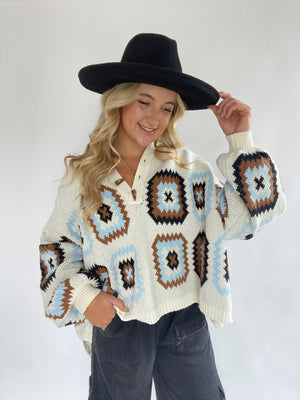 New In Town Sweater - Ivory