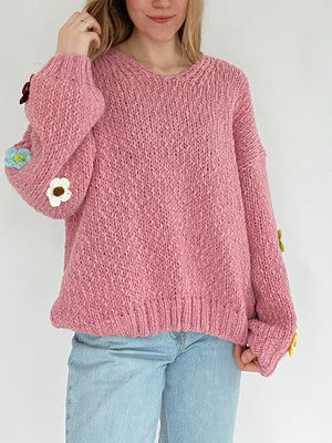 Valley Flower Sweater - Rose