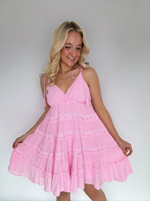 Too Sweet Mini Dress - Pink