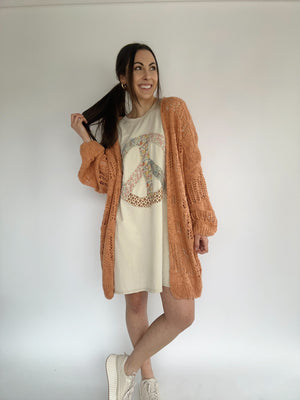 Gives Me Butterflies Cardigan - Tangerine