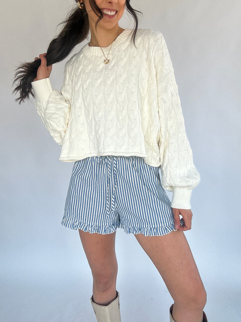 Callie Cable Knit Sweater