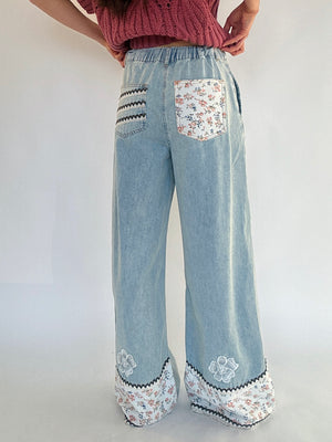 Alexa Floral Denim Pants