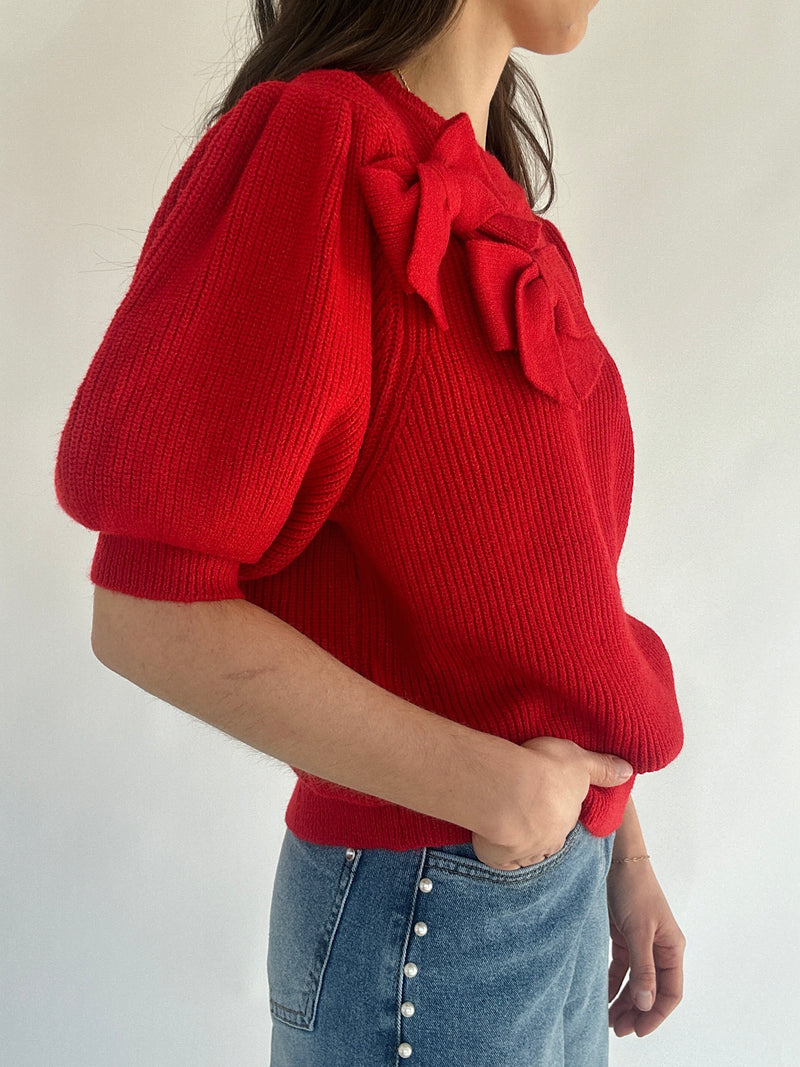 Fancy Fest Knit Top - Red