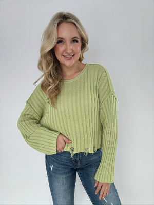 Whiplash Sweater - Lime