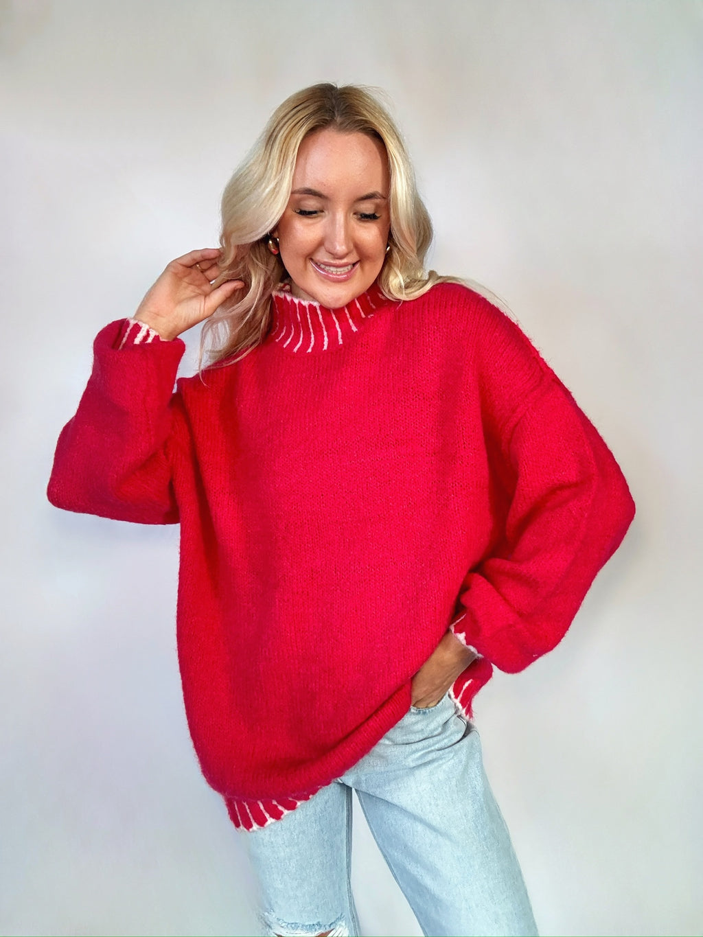 Present Tense Sweater - Red