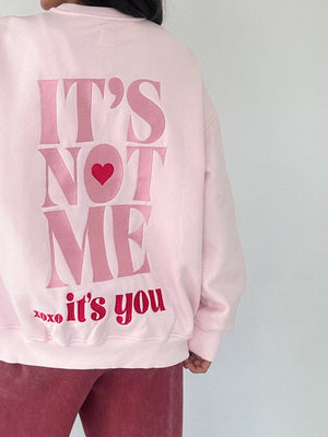 Not Me Embroidered Sweatshirt - Crewneck