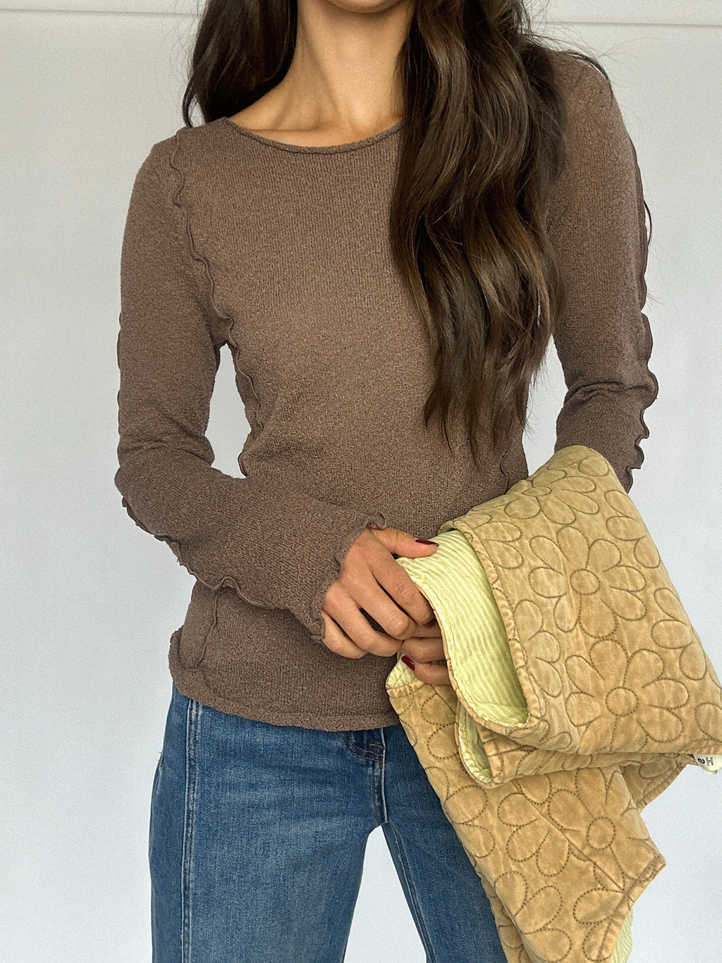 Catching On Knit Top - Espresso