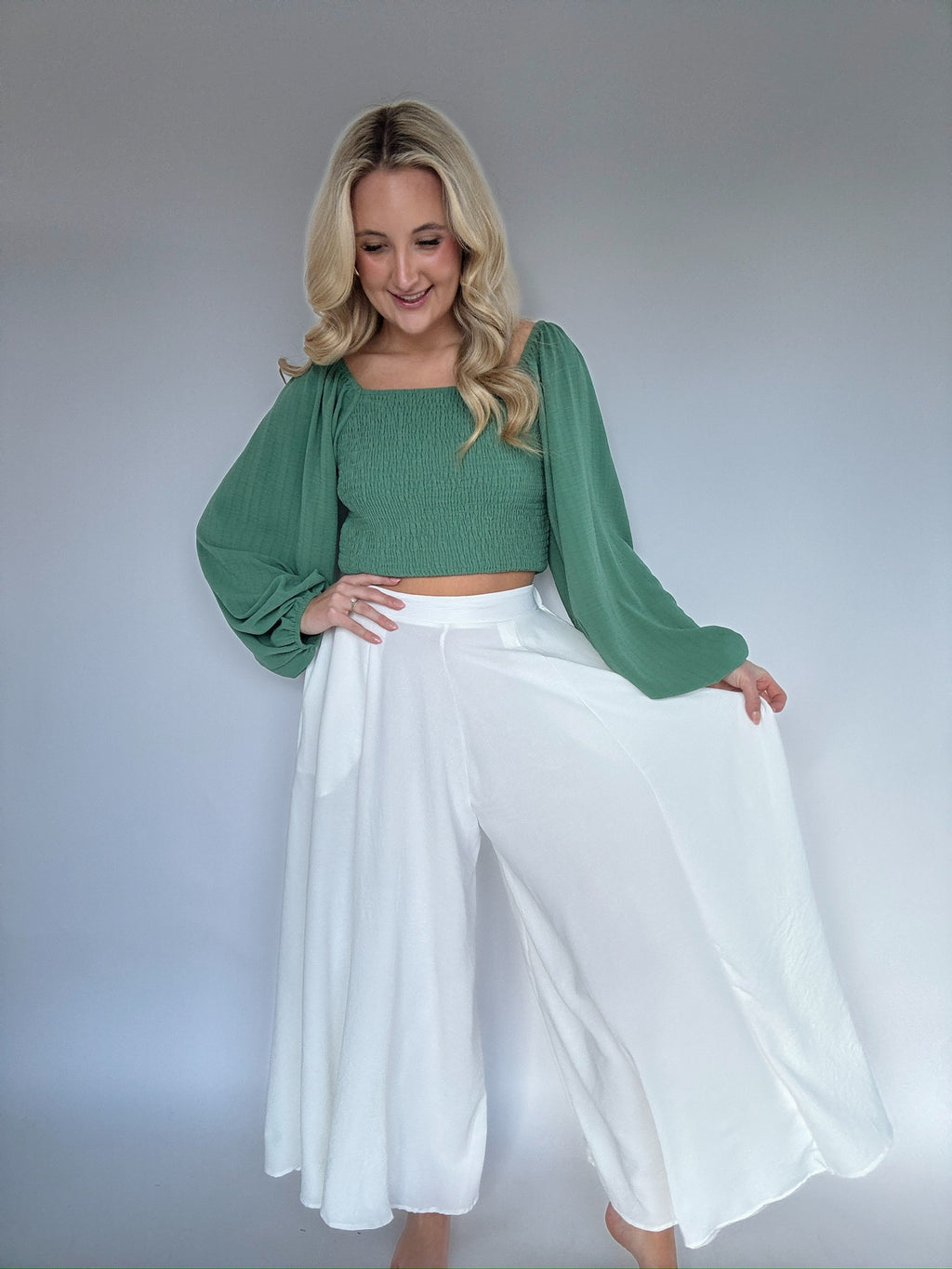 Coast To Coast Wide Leg Pants - White