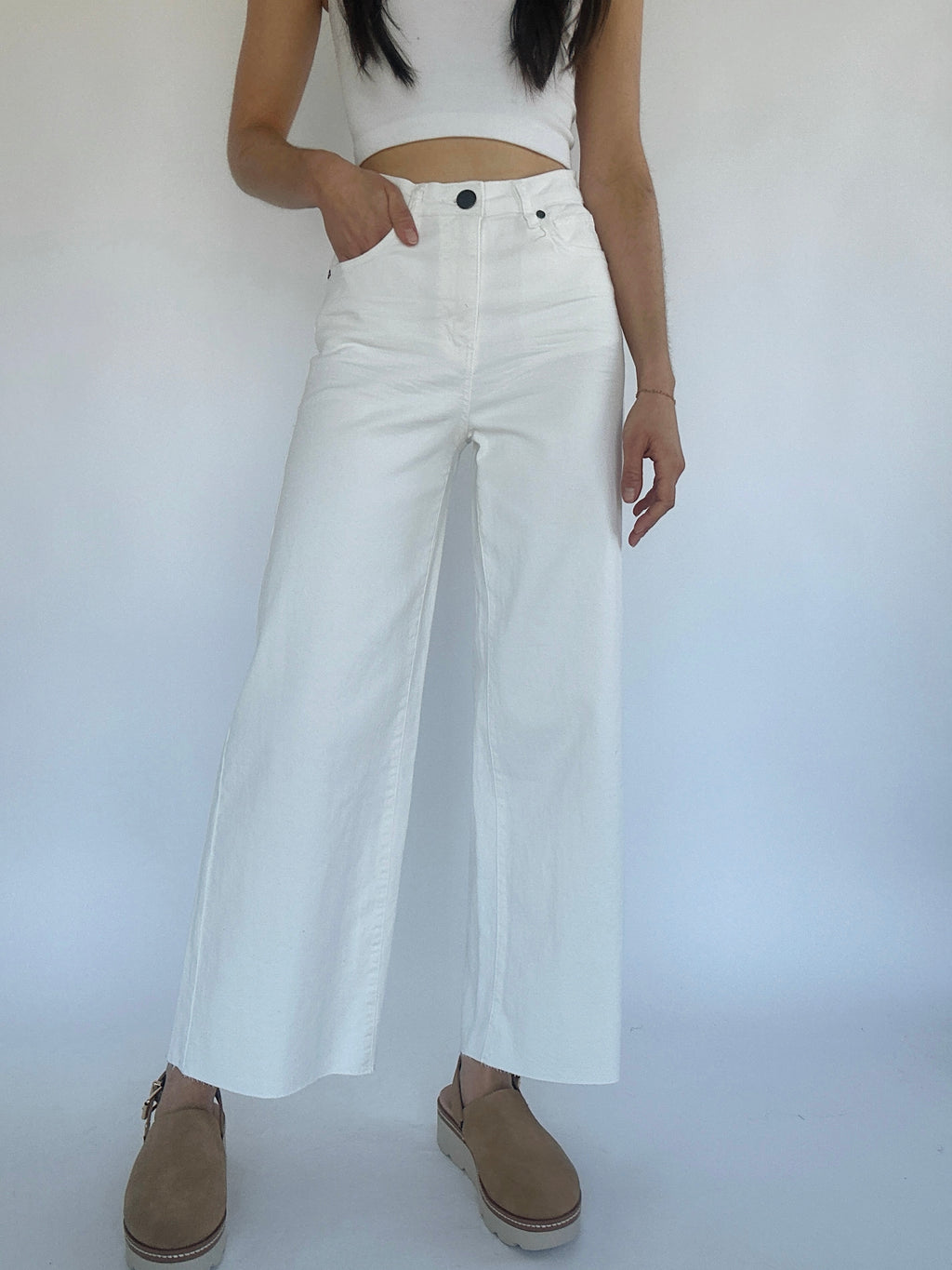 Northwest Wide Leg Pants - White