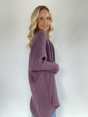 Down The Street Cardigan - Purple