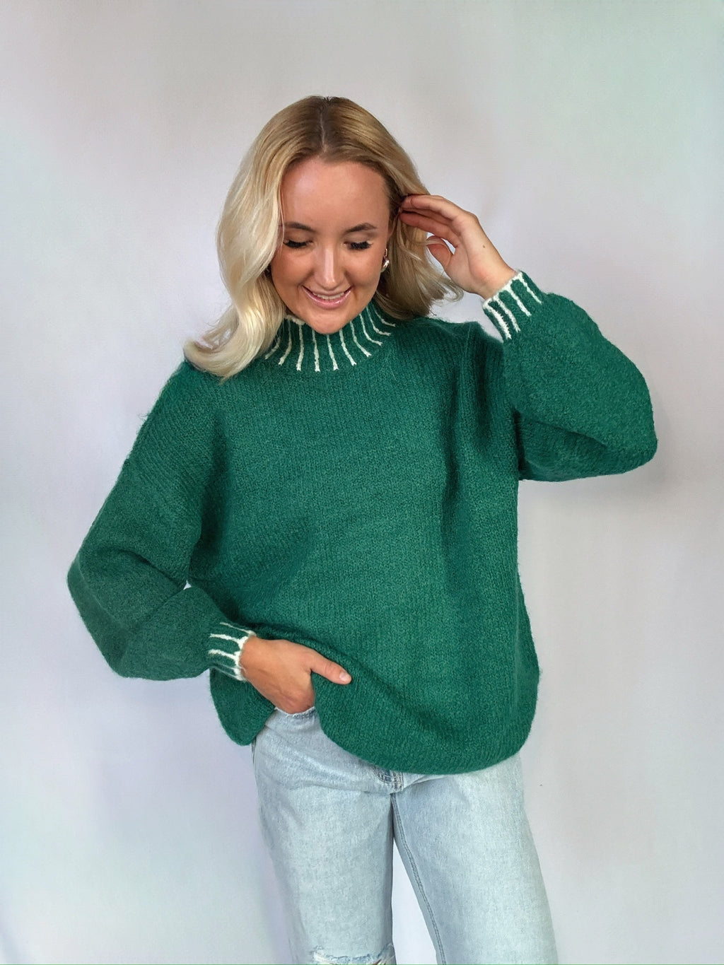 Present Tense Sweater - Green