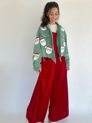 Santa Sequin Corduroy Jacket