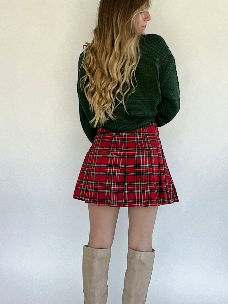 Mariah Plaid Mini Skirt