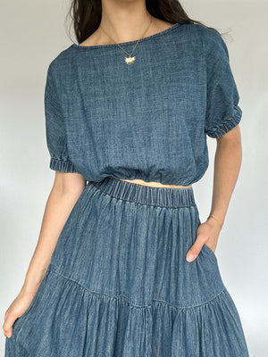 Darling Days Denim Top