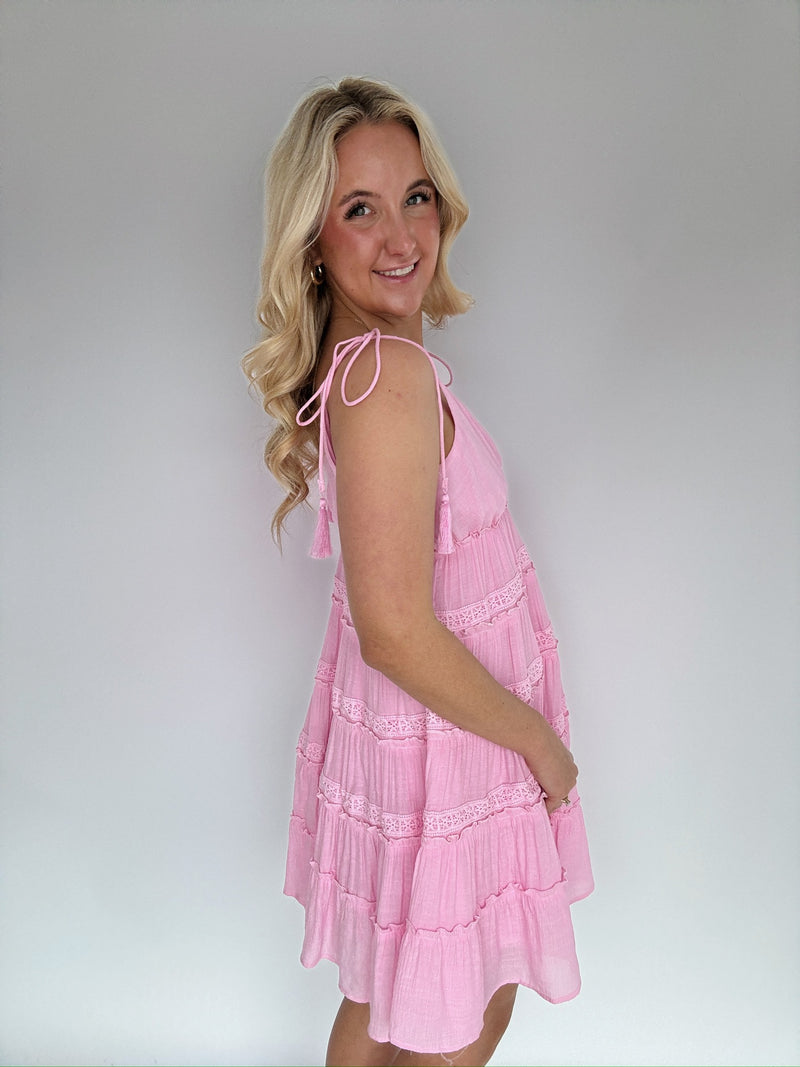 Too Sweet Mini Dress - Pink
