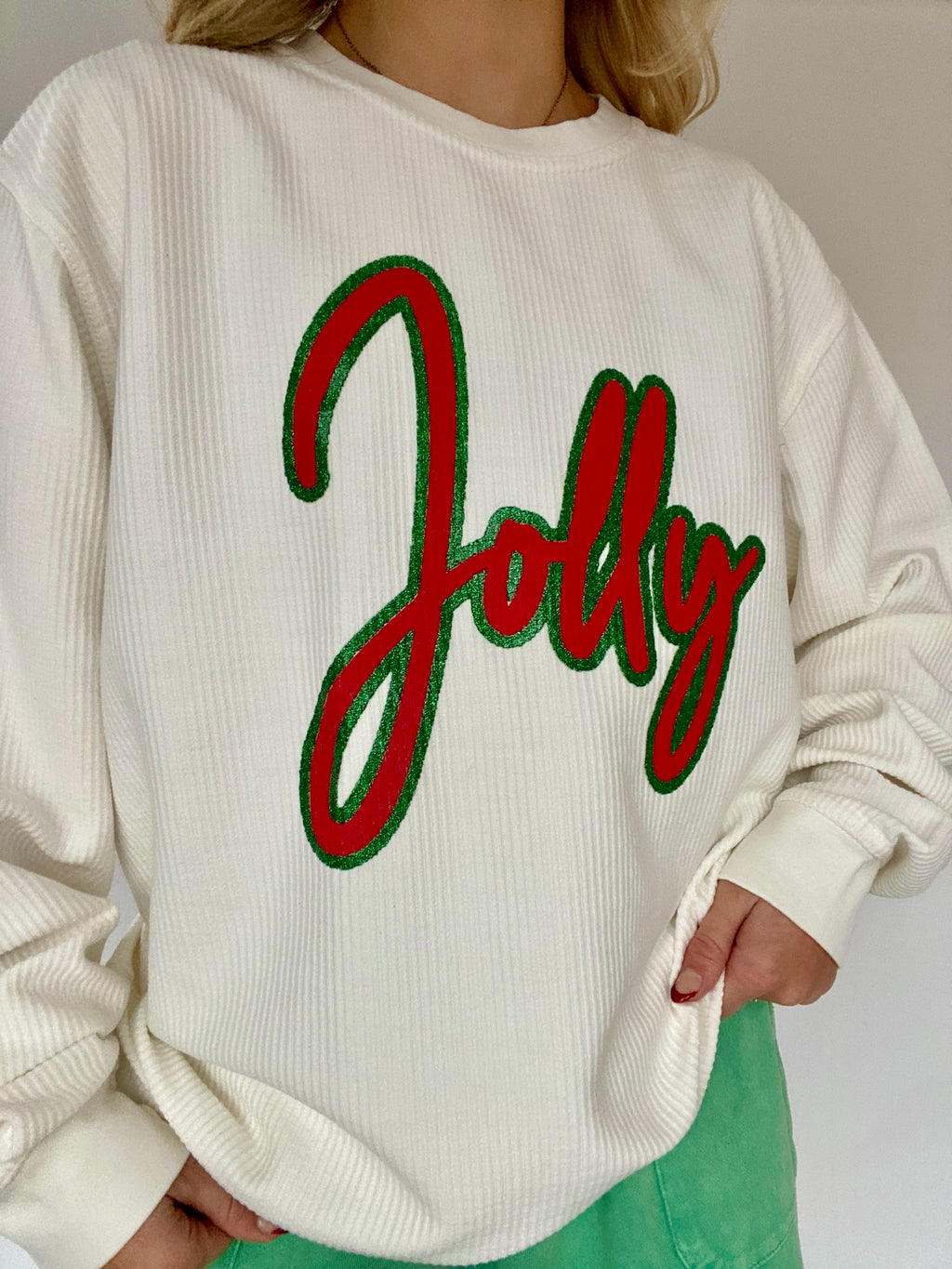 Jolly Glitter Corded Pullover