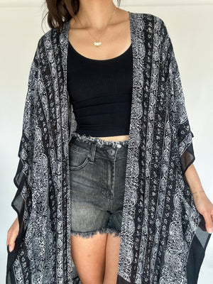 Boho Dreams Kimono - Black