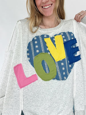 Love Patchwork Pullover