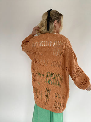 Gives Me Butterflies Cardigan - Tangerine