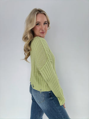 Whiplash Sweater - Lime