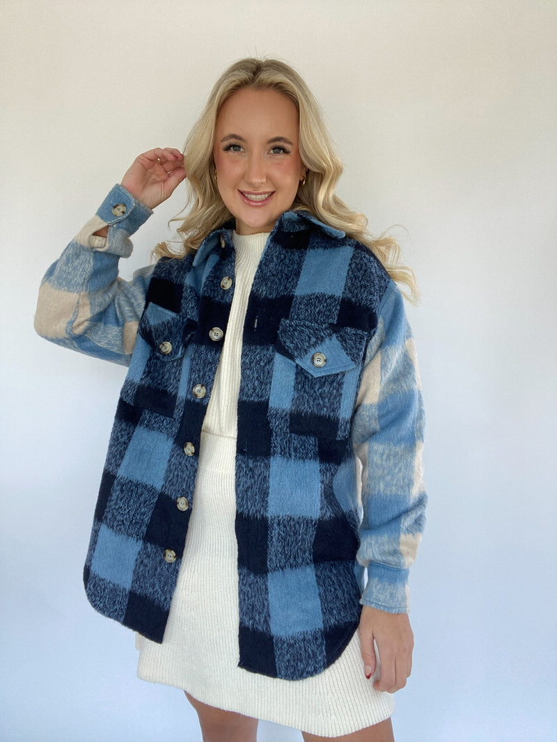 Nothing But Time Plaid Jacket
