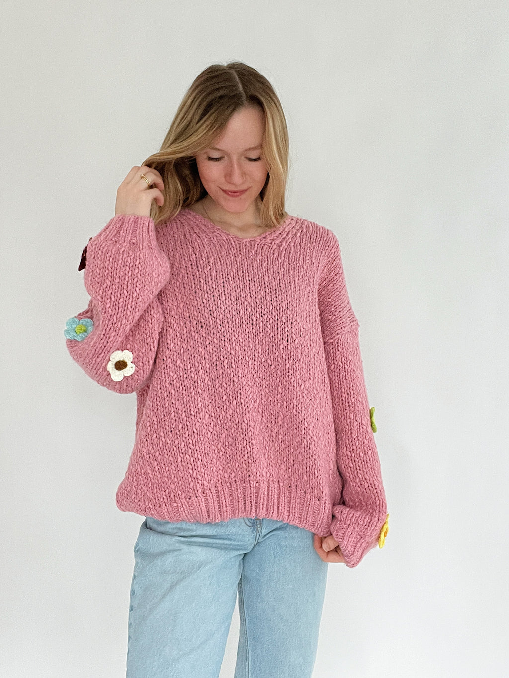 Valley Flower Sweater - Rose