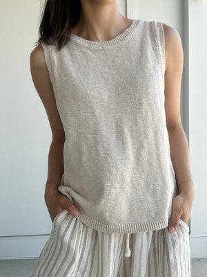 Serena Knit Top - Dove Grey