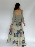 All For Something Patchwork Maxi Dress Back