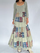 All For Something Patchwork Maxi Dress Skirt