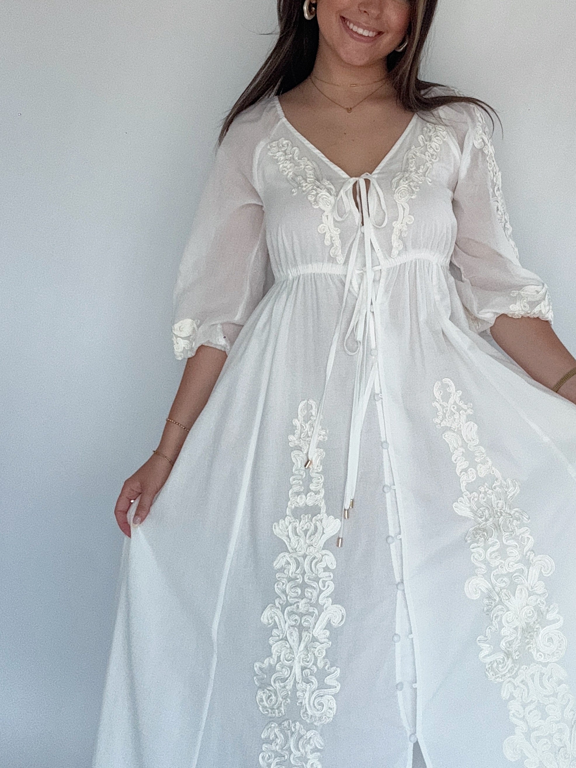 Ambore Embroidered Maxi Dress Detail