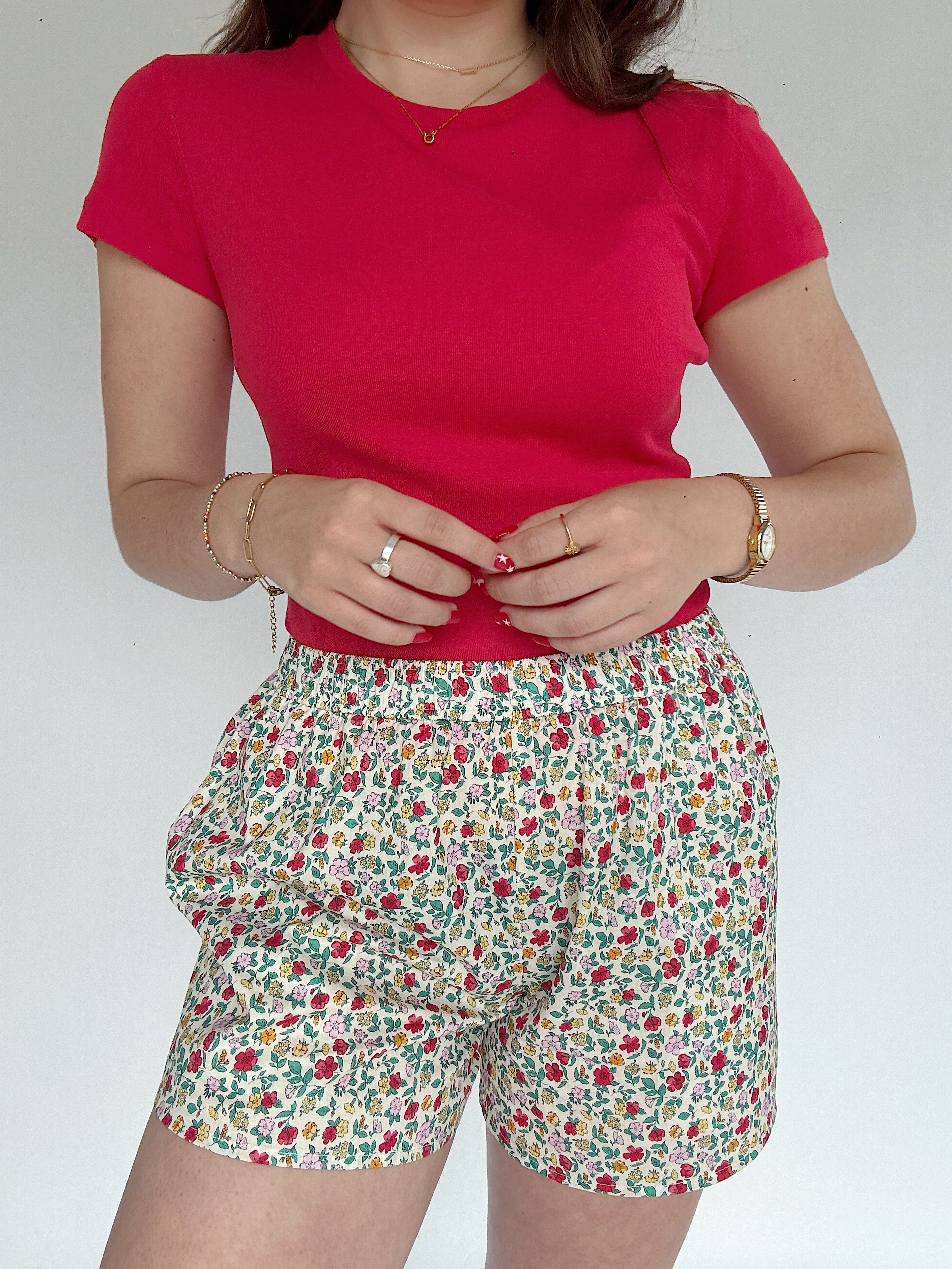 Among The Flowers Boxer Shorts Front