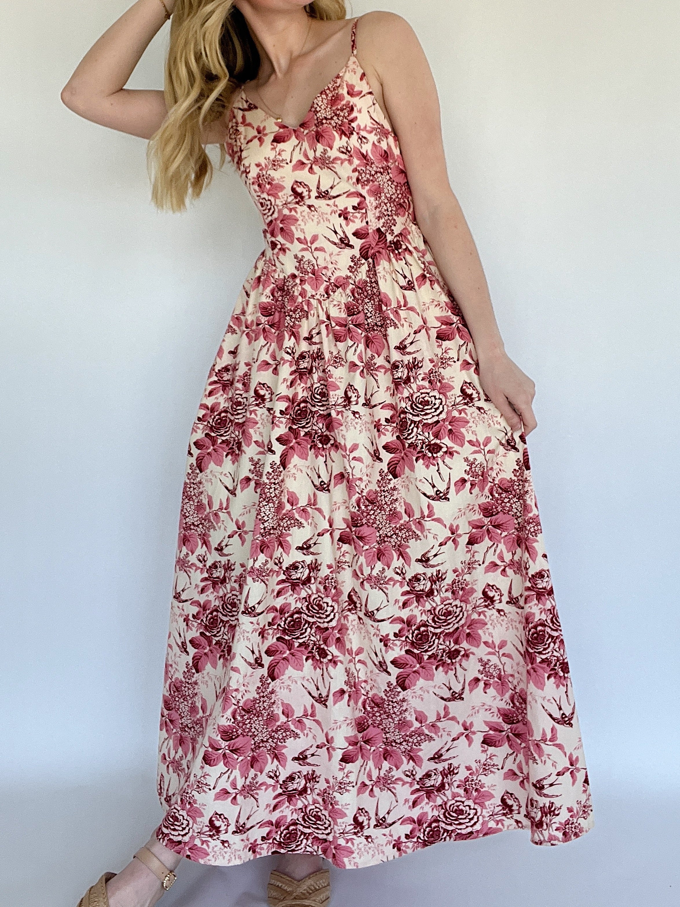 Annalise Floral Maxi Dress Front
